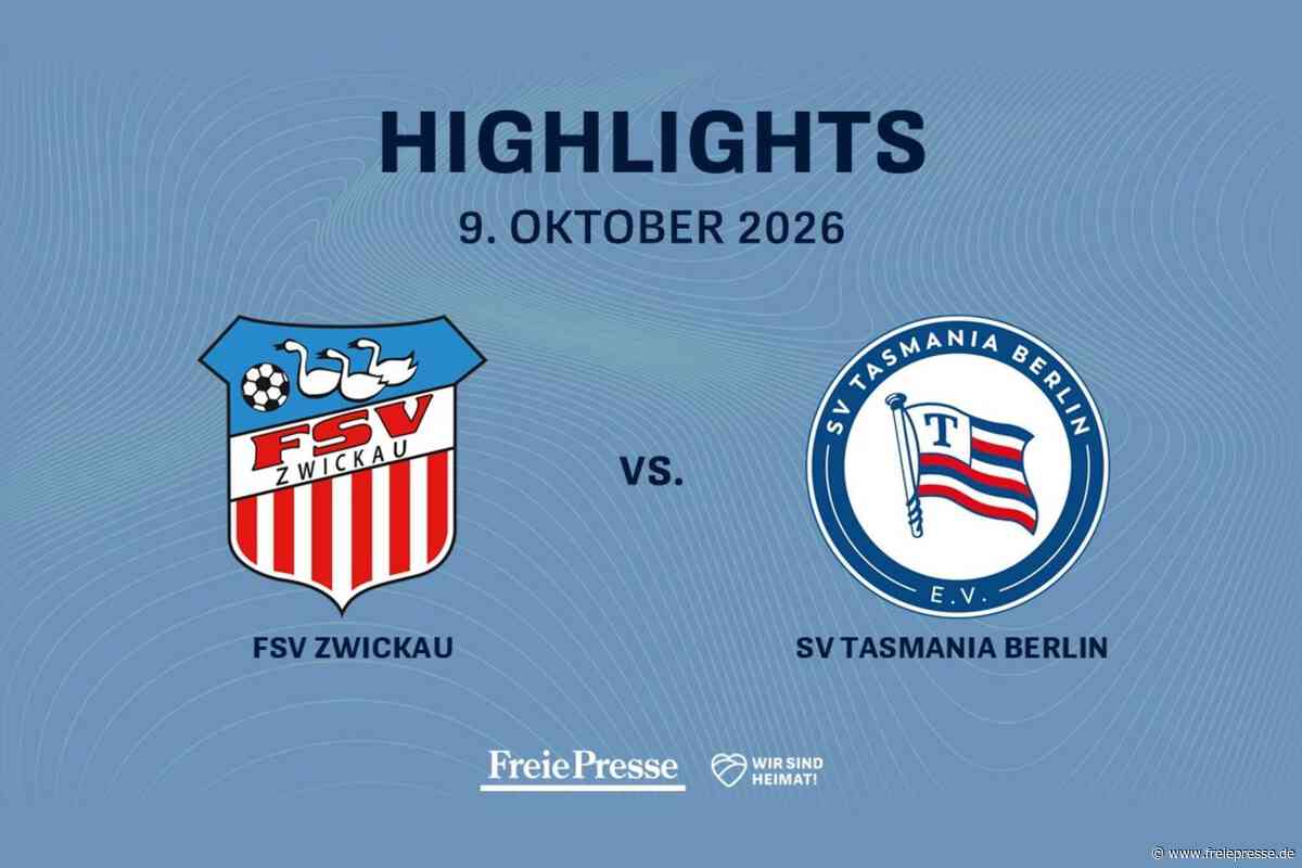 FSV Zwickau – SV Tasmania Berlin: Die Highlights des Spiels im Video