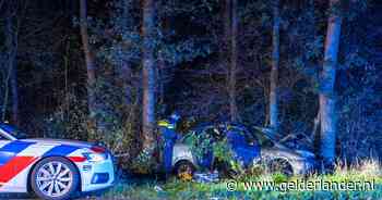 Auto crasht na achtervolging door politie op A58 bij Sint Willebrord; twee gewonden