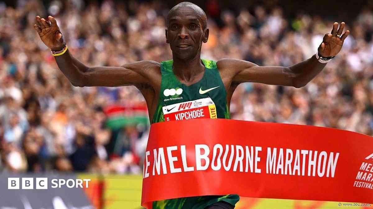 Kipchoge, 41, breaks course record at Melbourne Marathon