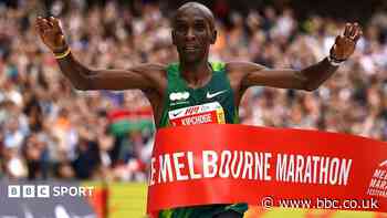 Kipchoge, 41, breaks course record at Melbourne Marathon