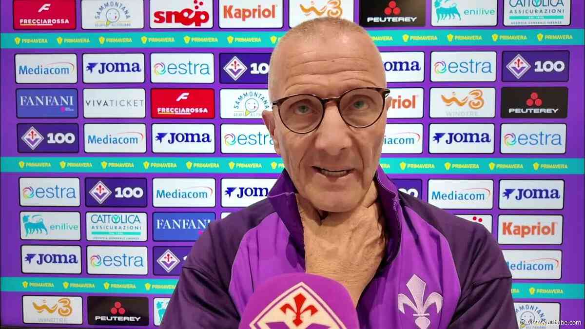 Primavera, Andreazzoli: "Oggi avversario forte, siamo in crescita".