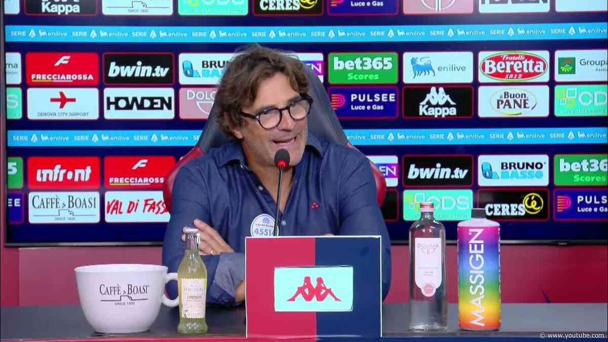 Conferenza stampa di mister Paolo Vanoli dopo Genoa - Fiorentina