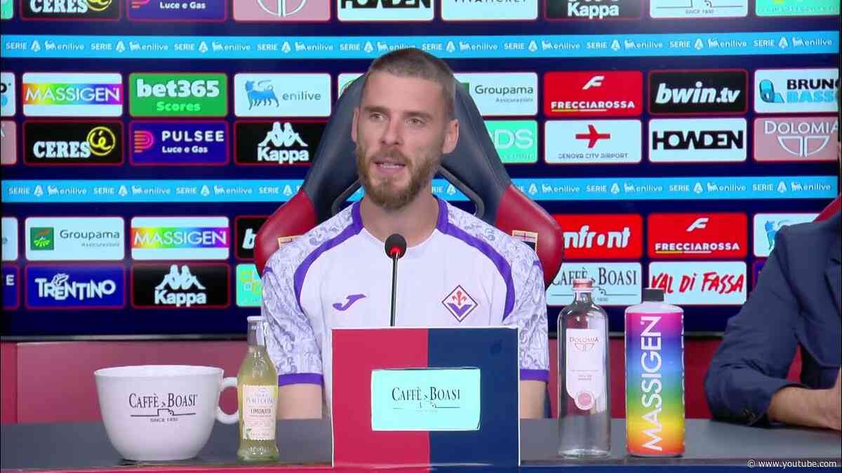 Conferenza stampa di David De Gea al termine di Genoa - Fiorentina