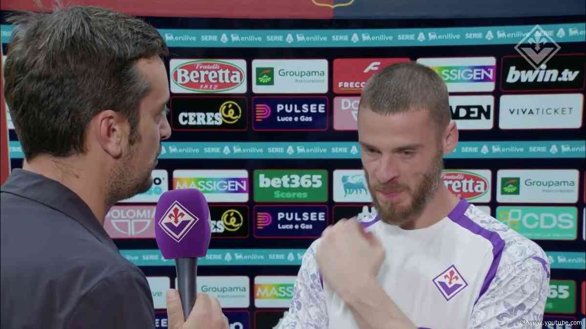 Le parole di David De Gea al termine di Genoa - Fiorentina