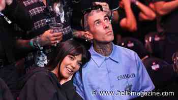 Kourtney Kardashian shows off sultry early Halloween costume with Travis Barker days after health scare