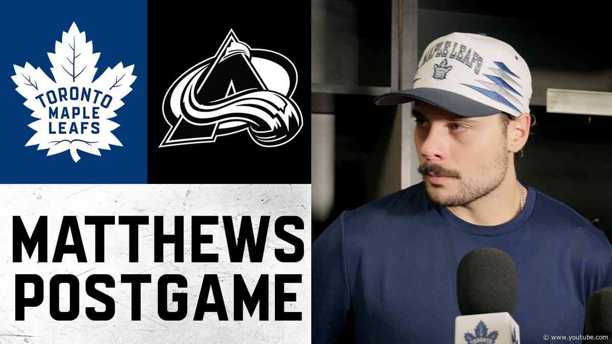 Auston Matthews | Post Game vs Colorado | October 10, 2026