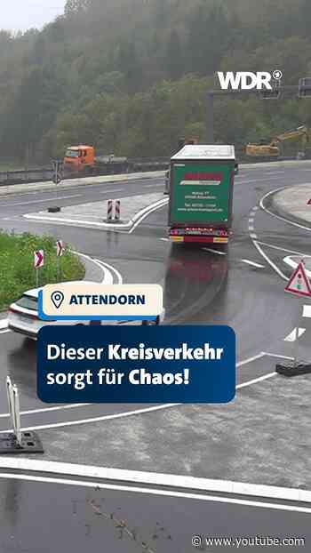 Statt turbogeilen Verkehr gibt es hier Chaos | WDR #shorts #news #kreisverkehr #attendorn
