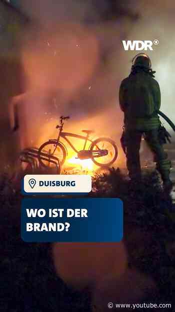 Löscheinsatz: Rollerbrand droht auf Wohnhaus überzugreifen | Feuer & Flamme | WDR #shorts