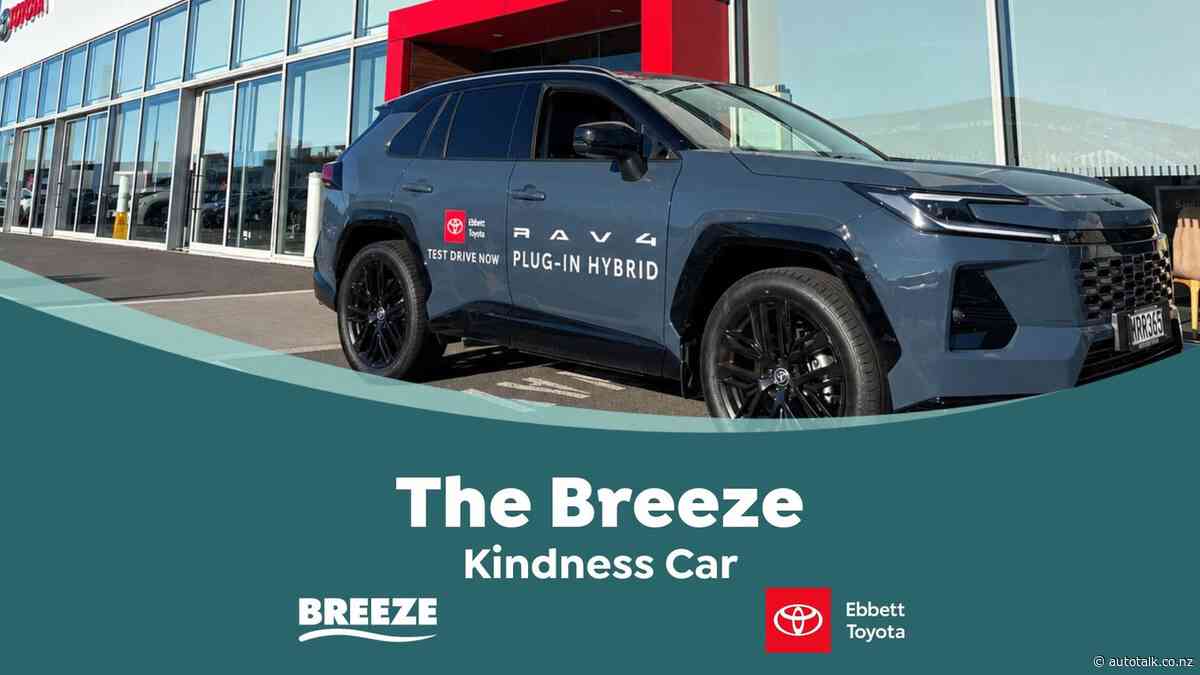 Ebbett Toyota and The Breeze put RAV4 PHEV to work as Waikato ‘Kindness Car’