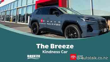 Ebbett Toyota and The Breeze put RAV4 PHEV to work as Waikato ‘Kindness Car’