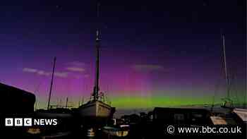 Northern Lights illuminate the East of England