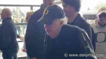 Nike founder Phil Knight sparks health fears in 'sad' footage of him arriving to watch Oregon after $1BN donation