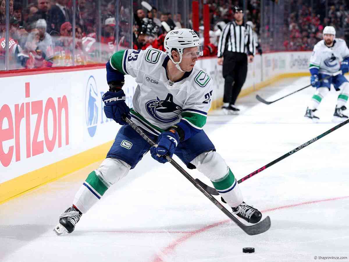 Canucks: Devils’ Evan Rodrigues fined $5,000 for high stick on Marco Rossi