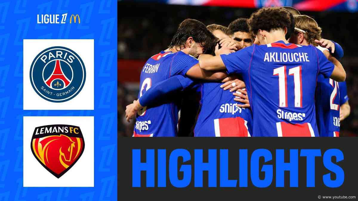 PARIS SAINT-GERMAIN - LE MANS FC (3-1) | Week 6 - Ligue 1 McDonald's 26/27