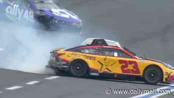Bubba Wallace leaves track in ambulance after violent NASCAR crash leaves hearts in mouths