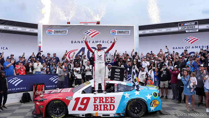 Briscoe Back-to-Back in NASCAR Chase After Close Charlotte Finish