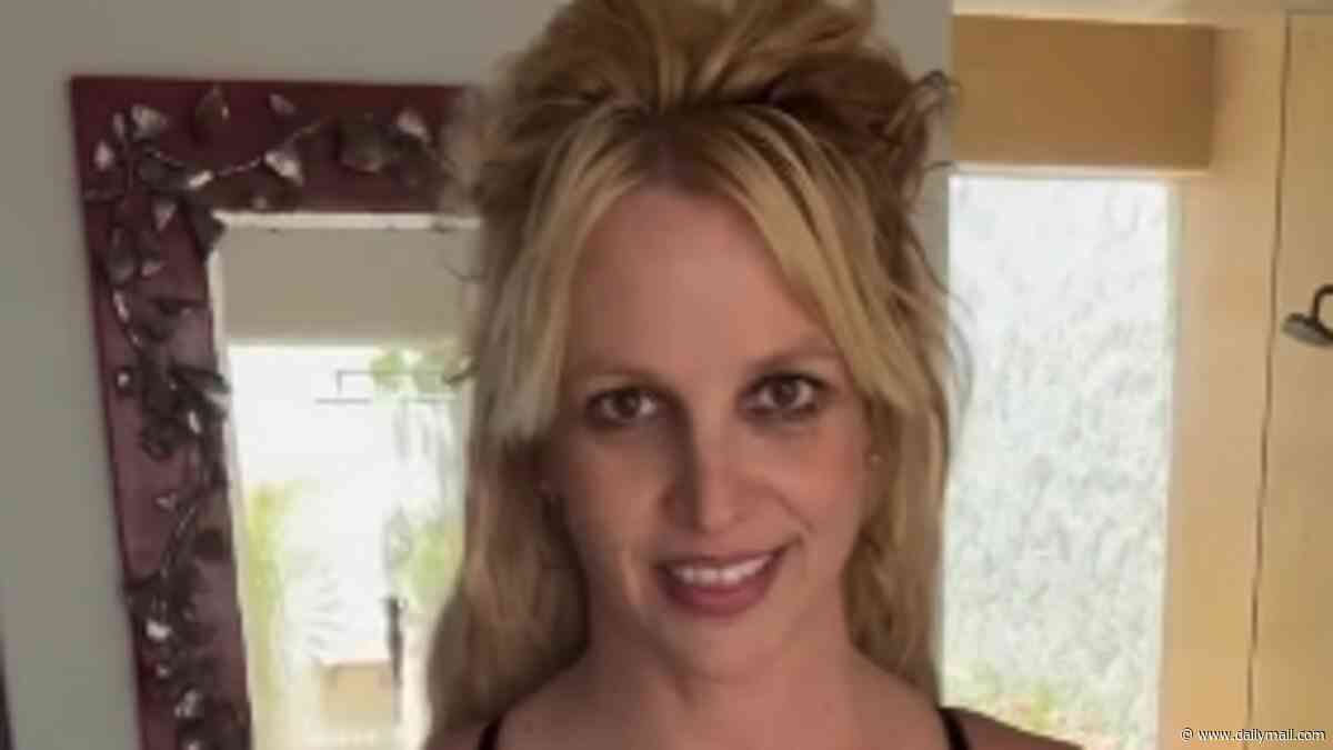 Britney Spears strips down to her lingerie and admits she's still 'bitter' over conservatorship as she lashes out at her parents