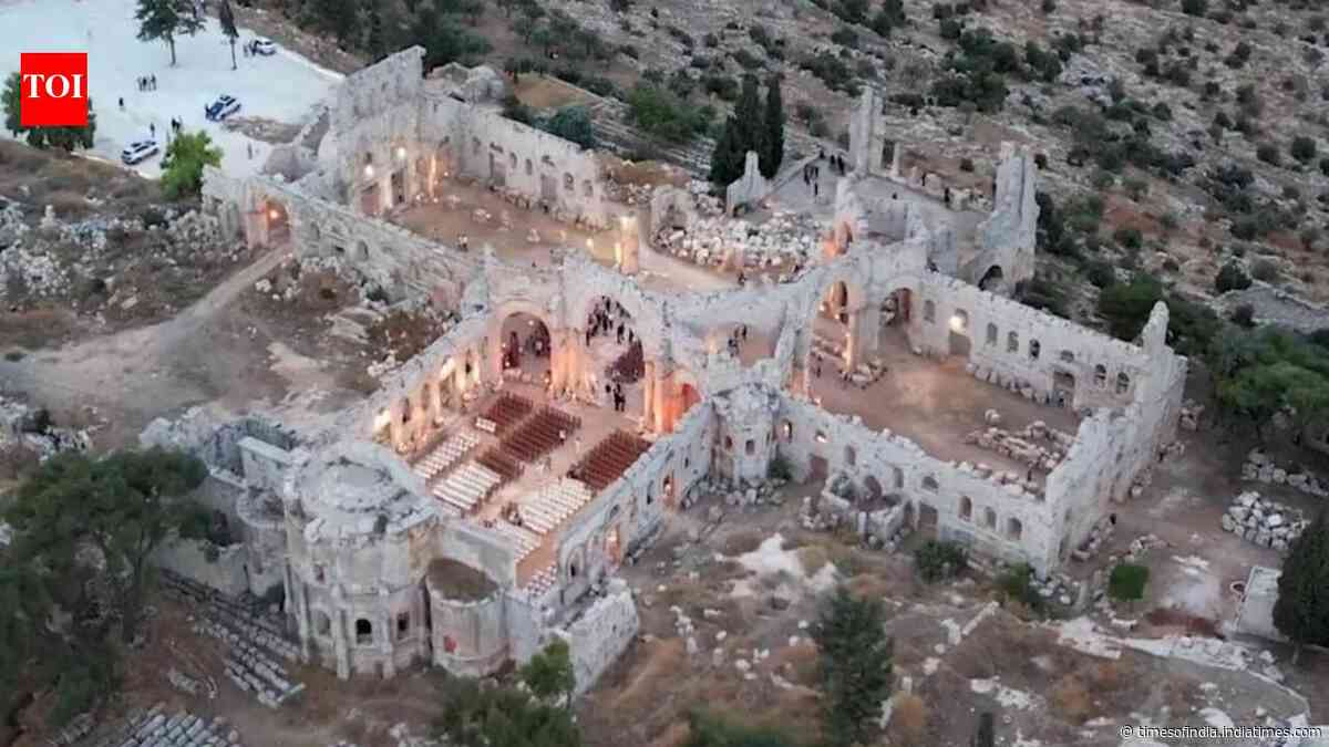 Syria reopens a 1,600-year-old church complex after years of war damage and restoration