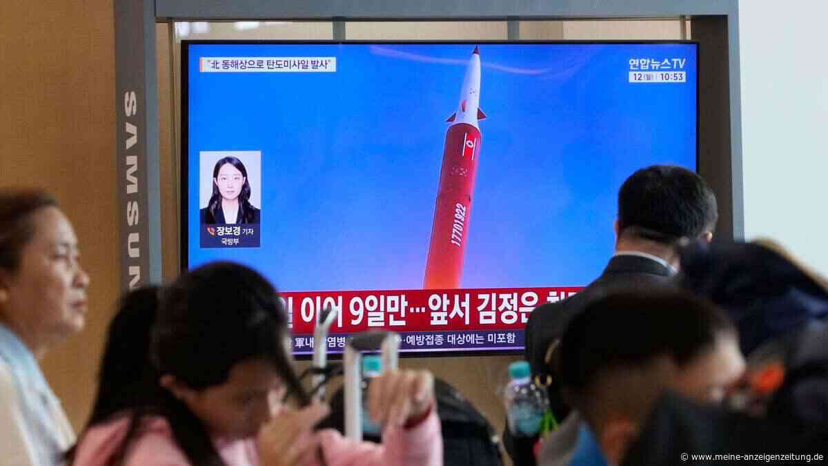 Südkorea: Nordkorea feuert erneut ballistische Raketen ab