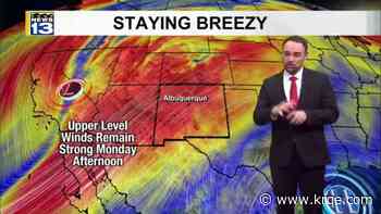 Breezy winds and drier conditions move in for the workweek