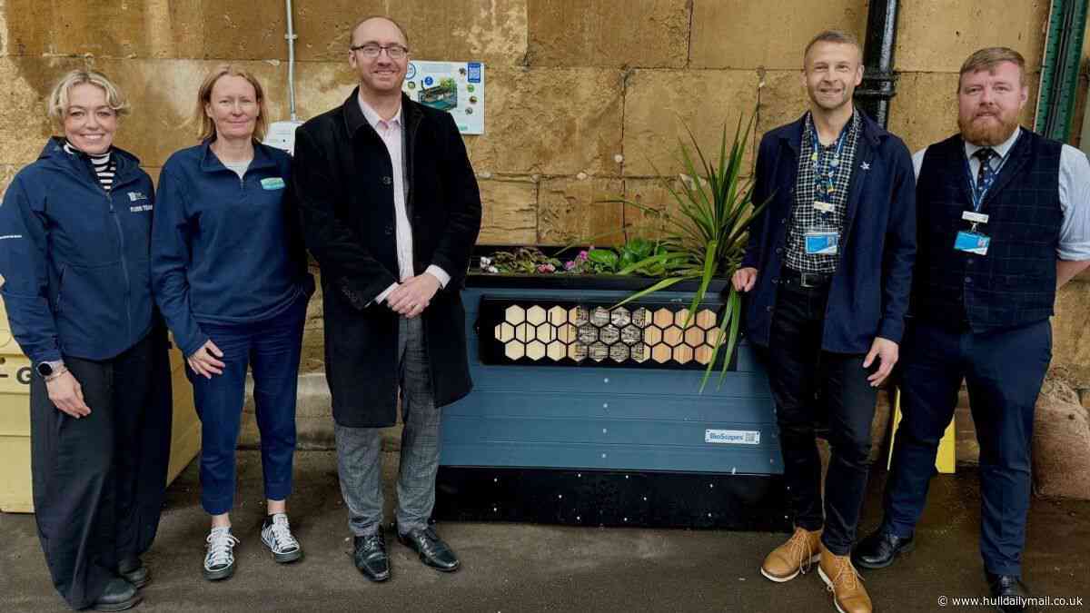 Special planters installed at Hull Paragon Interchange