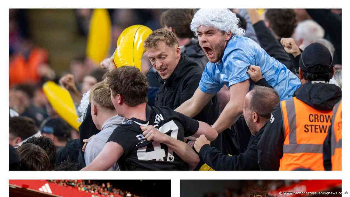 Bananas, Sheikh Mansour masks and joyous defiance as Man City fans embrace new world