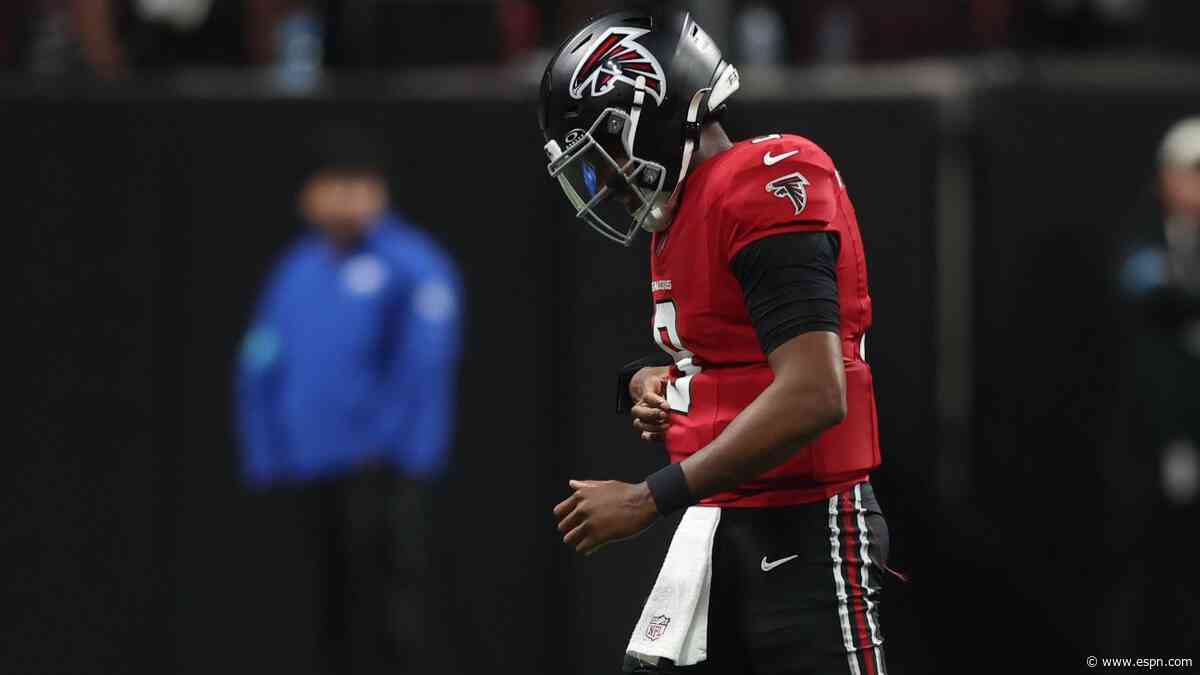 Falcons QB Penix (rib) exits loss late, doesn't expect injury to be long term