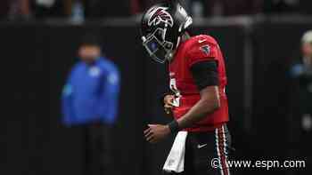 Falcons QB Penix (rib) exits loss late, doesn't expect injury to be long term