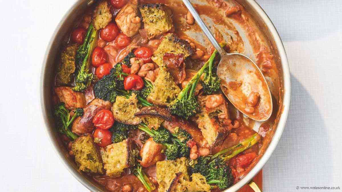 Jamie Oliver's 20-minute chicken and sausage stew recipe is a quick and delicious dinner