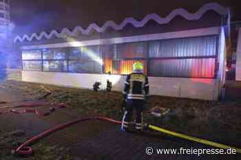 Feuer richtet in Chemnitzer Turnhalle großen Schaden an
