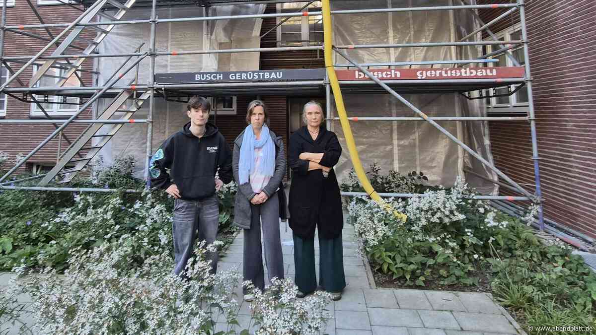 Seit acht Monaten hinter einer Plane: Mieter in Saga-Siedlung frustriert