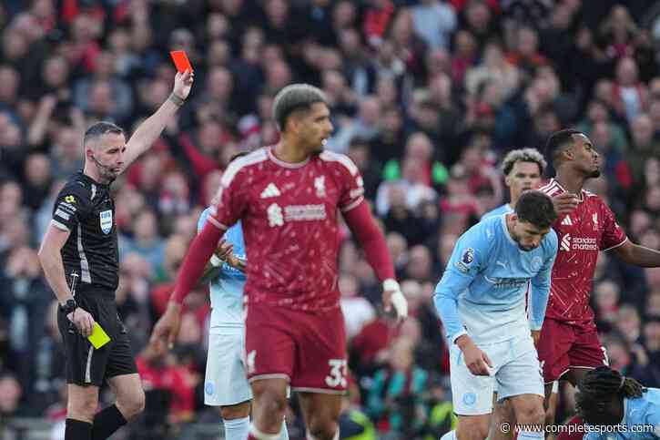 Carragher Slams Referee Kavanagh Over Gravenberch Red Card Against Man City