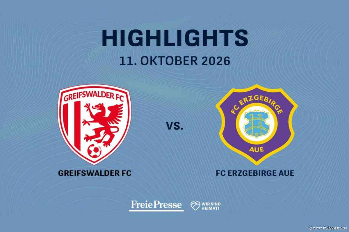 Greifswalder FC – FC Erzgebirge Aue: Die Highlights des Spiels im Video