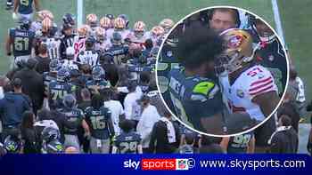 Ejected for a headbutt! Tempers flare during 49ers @ Seahawks