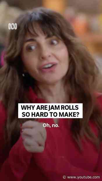 Baking a jam roll is no easy task