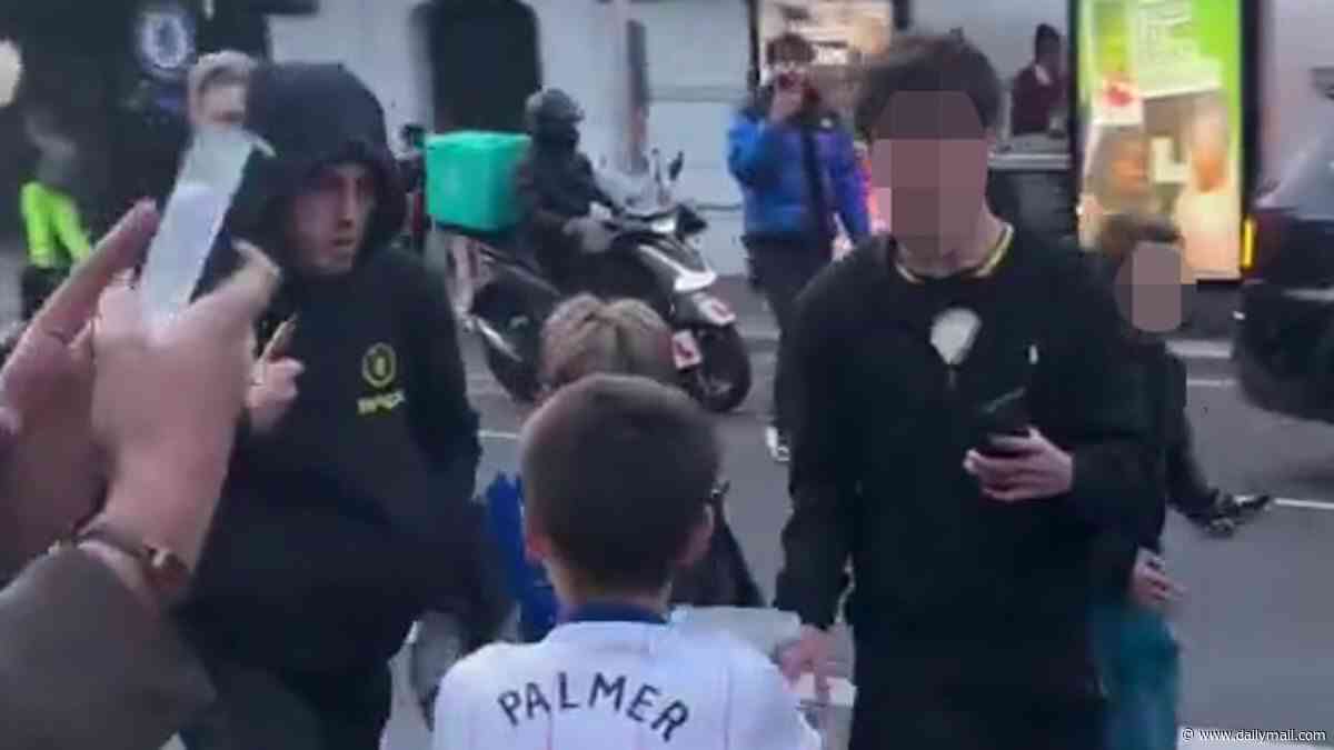 Chelsea star Cole Palmer under fire as he 'can't even be bothered to say hello' to desperate young fans swarming him and his girlfriend as they walk home