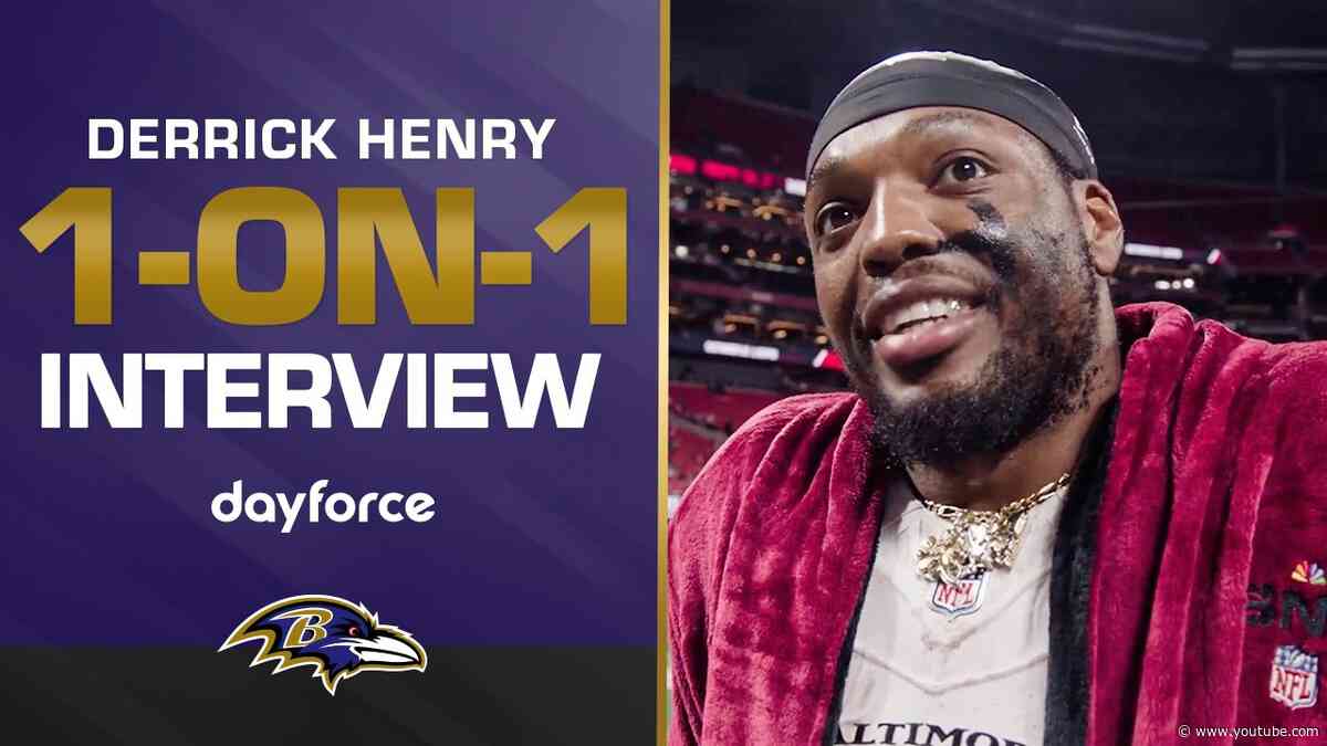 1-on-1: Derrick Henry Reacts to Overtime Win | Baltimore Ravens