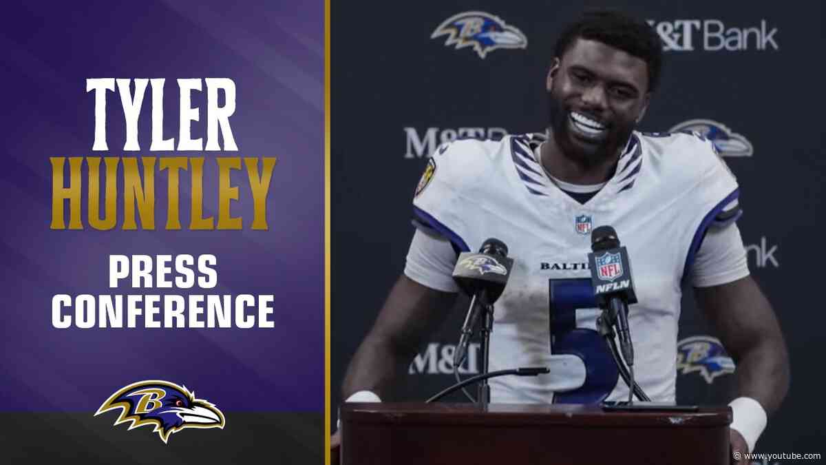 Tyler Huntley Speaks to Reporters After Big-Time Outing in Atlanta | Baltimore Ravens