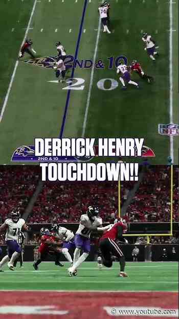 Derrick Henry TOUCHDOWN vs. Falcons #NFL #BaltimoreRavens #derrickhenry