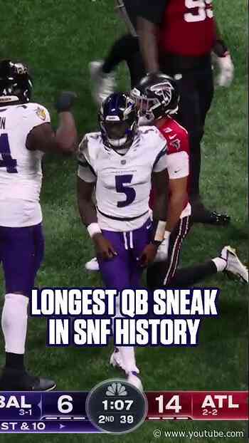 Tyler Huntley Gets a 16-Yard QB Sneak #NFl #BaltimoreRavens #Ravens
