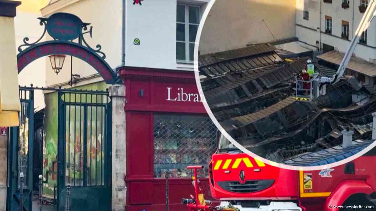 Beelden tonen ravage na brand in eeuwenoude Parijse markt