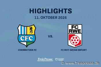 Chemnitzer FC - Rot-Weiß Erfurt: Die Highlights des Spiels im Video