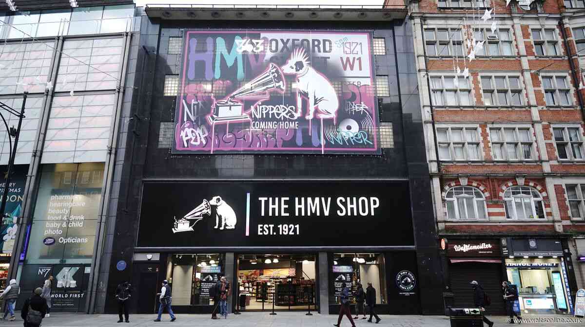 HMV announces major store closure three years after relaunch