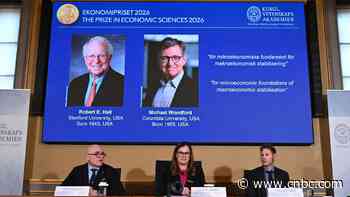 Nobel prize in economics awarded to Robert E. Hall and Michael Woodford