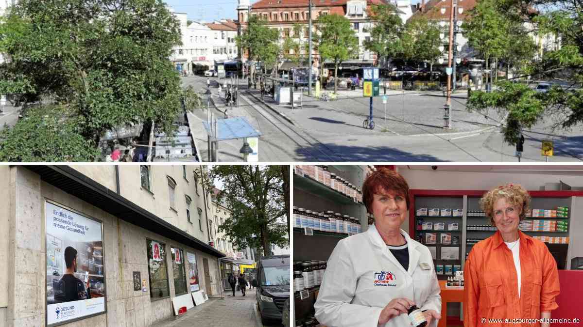 Eine Apotheke zieht um: Der Helmut-Haller-Platz in Augsburg verändert weiter sein Gesicht