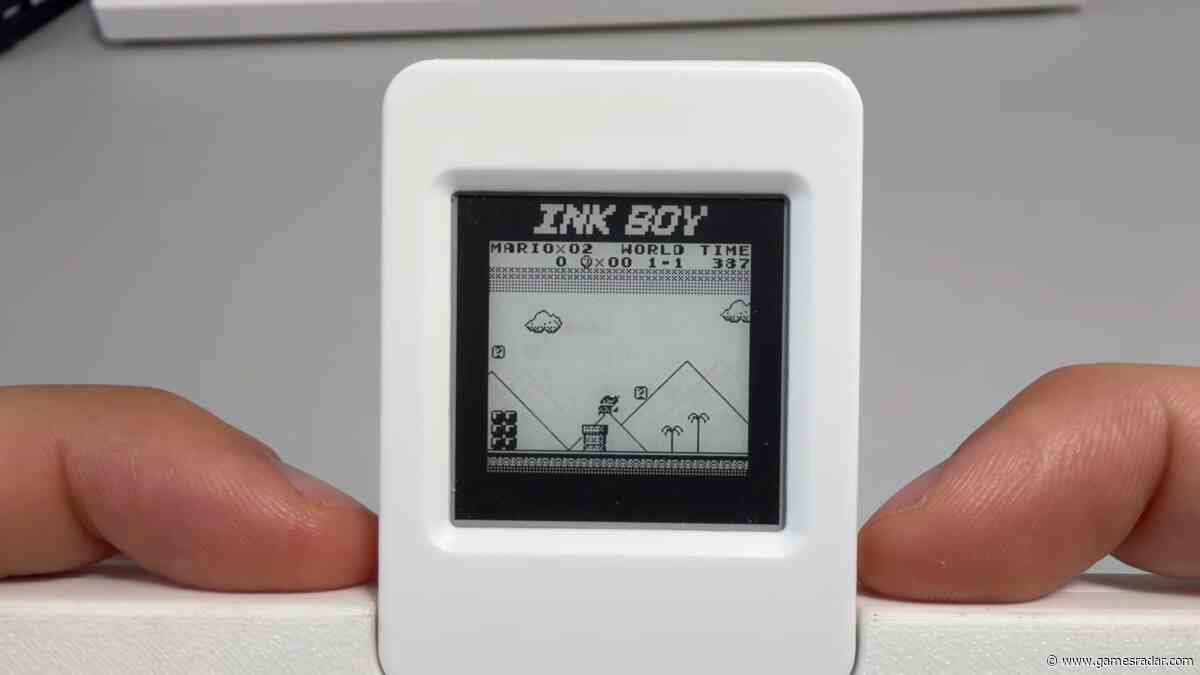 This tiny E-ink Game Boy can run games at 30fps and docks into a NES controller
