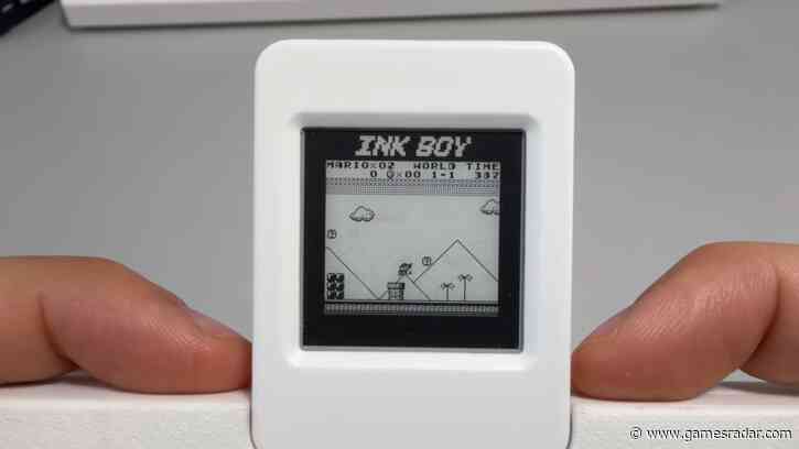This tiny E-ink Game Boy can run games at 30fps and docks into a NES controller