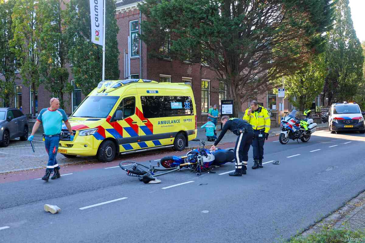 Motorrijder ernstig gewond bij aanrijding met fietser in Oegstgeest