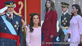 Queen Letizia's lookalike daughters steal the spotlight during rare full family outing - best photos