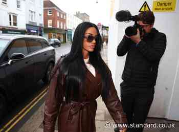 Katie Price arrives at court where ex-husband is on trial for rape